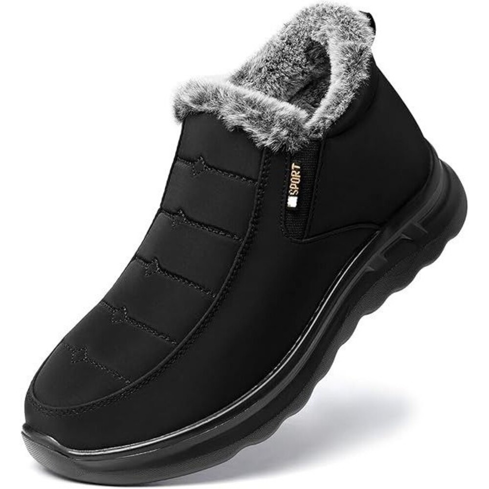 TEMOFON Women’s Winter Snow Boots – Size 8 – Warm Fur Lined, Waterproof, Slip-On